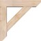 Ekena Millwork Traditional Slat Smooth Bracket w/ Offset Brace, Douglas Fir, 5 1/2"W x 22"D x 22"H BKT0604X22X22TRA06SDF - alternate 2